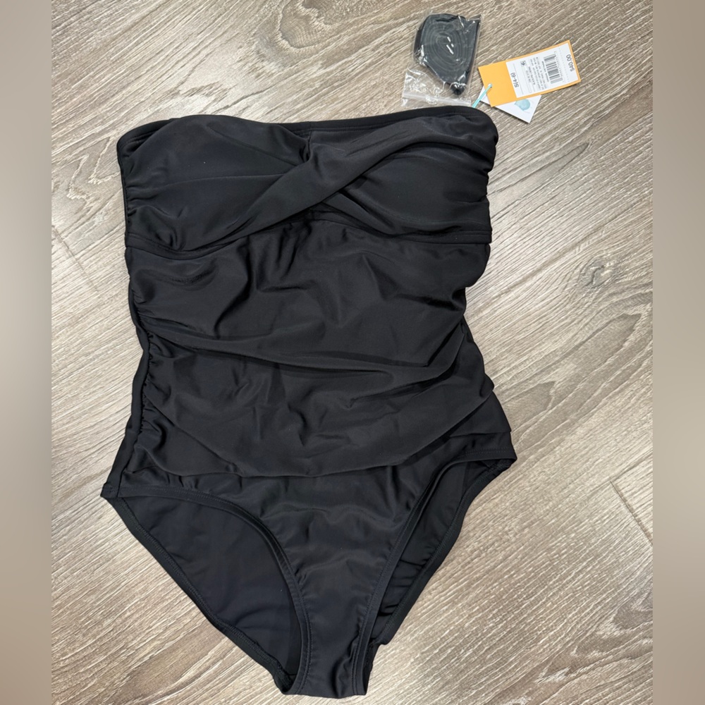 NWT Black One-Piece Swimsuit Kona Sol size S